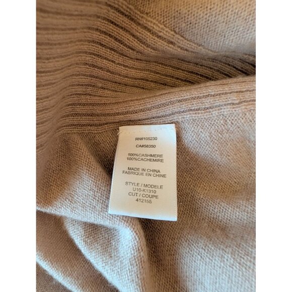 Joie Womens XS Beige 100% Cashmere Open Front Cardigan Neutral Luxury - Picture 4 of 4